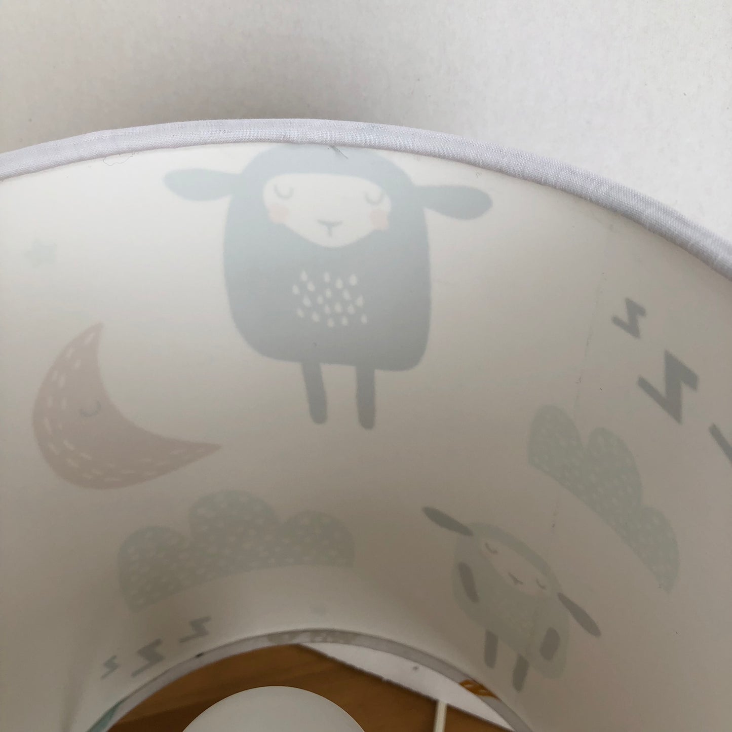BaBa Multi Coloured Sheep Fabric Lampshade