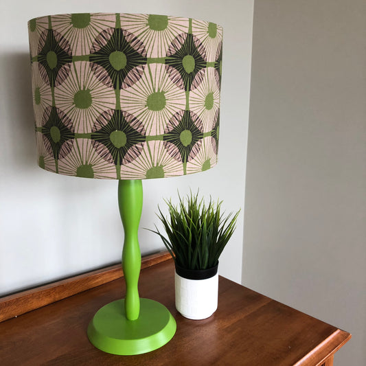 70's Vibe Green Lamp - ONE OF A KIND