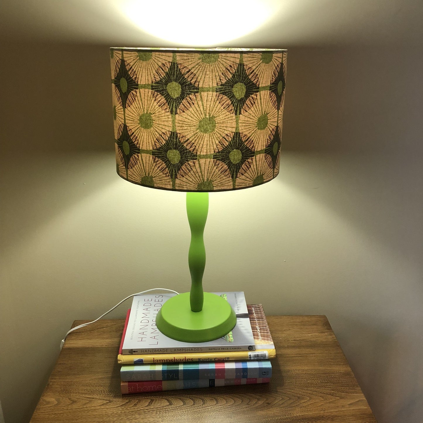 70's Vibe Green Lamp - ONE OF A KIND