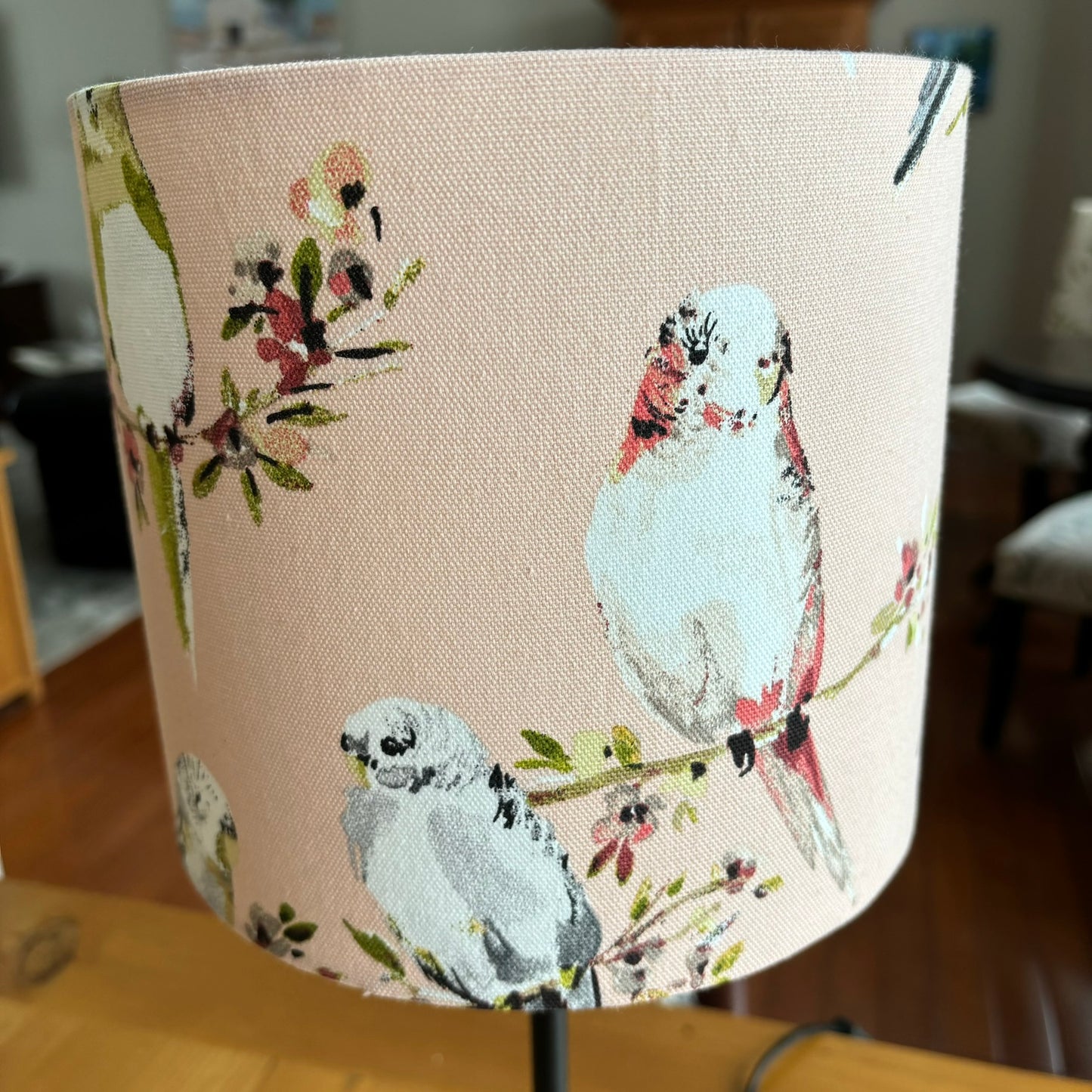 Budgie Birds in Pink