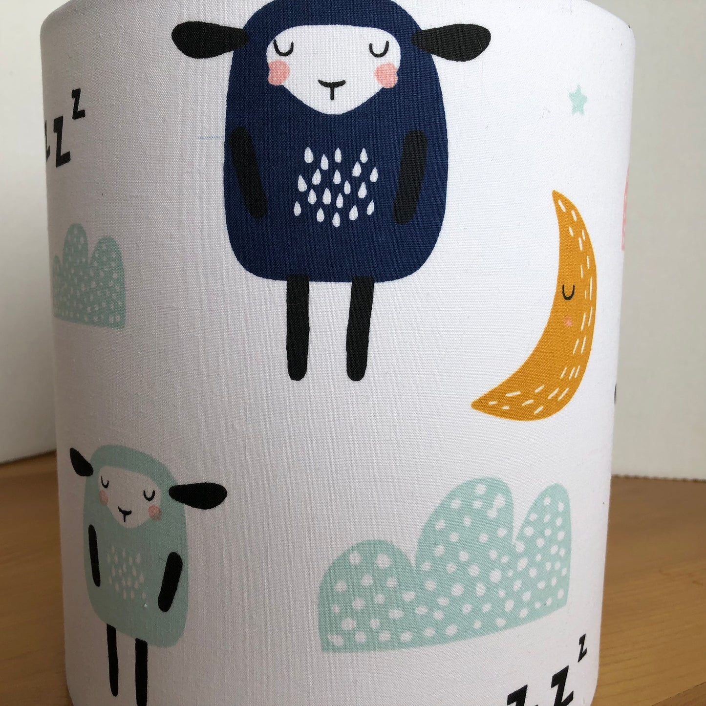 BaBa Multi Coloured Sheep Fabric Lampshade