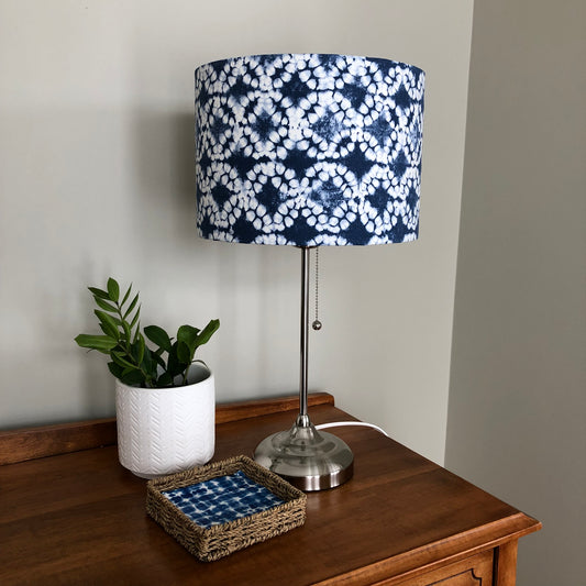 Nautical Tie Dye Fabric Lampshade