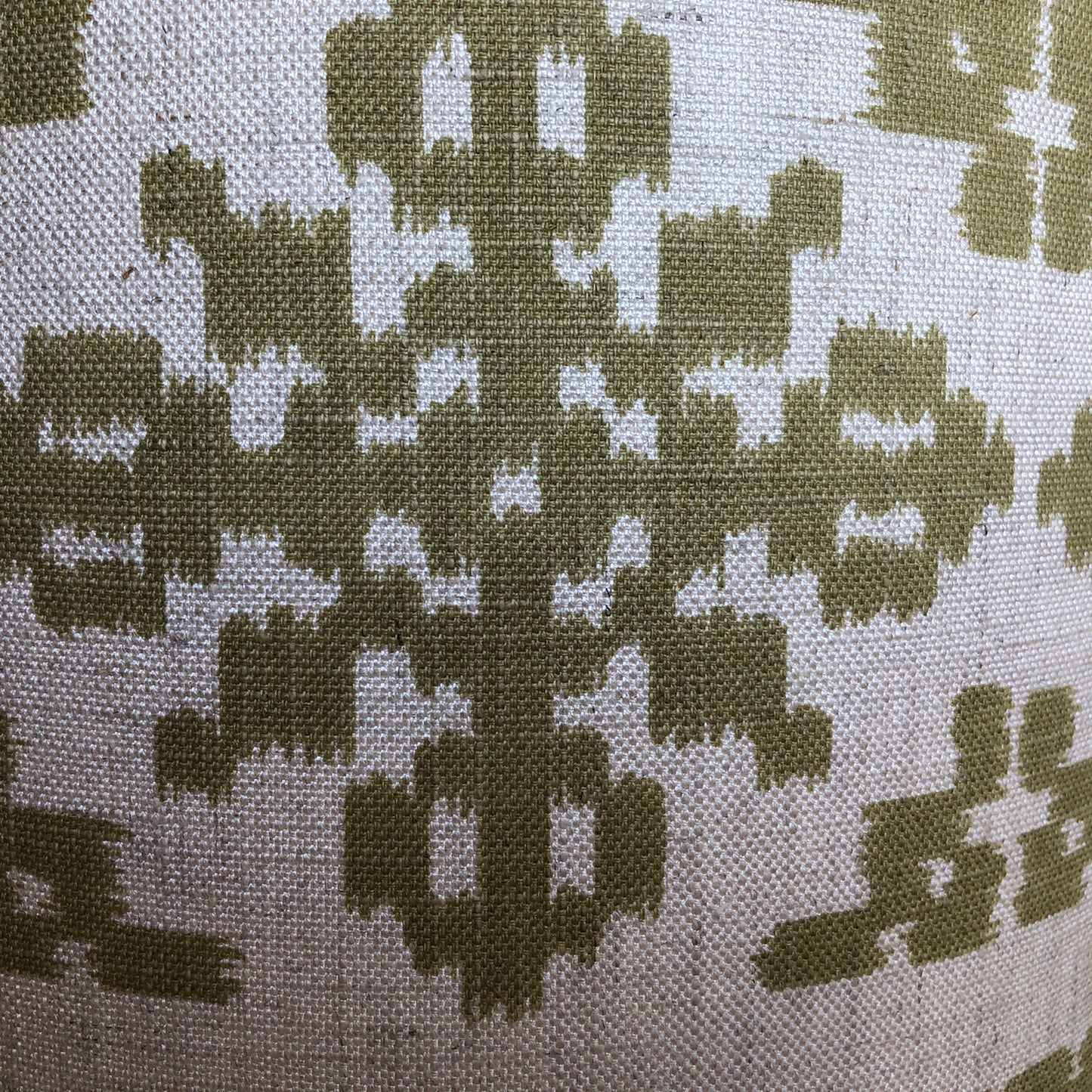 Green Aztec Linen Look Fabric Lampshade