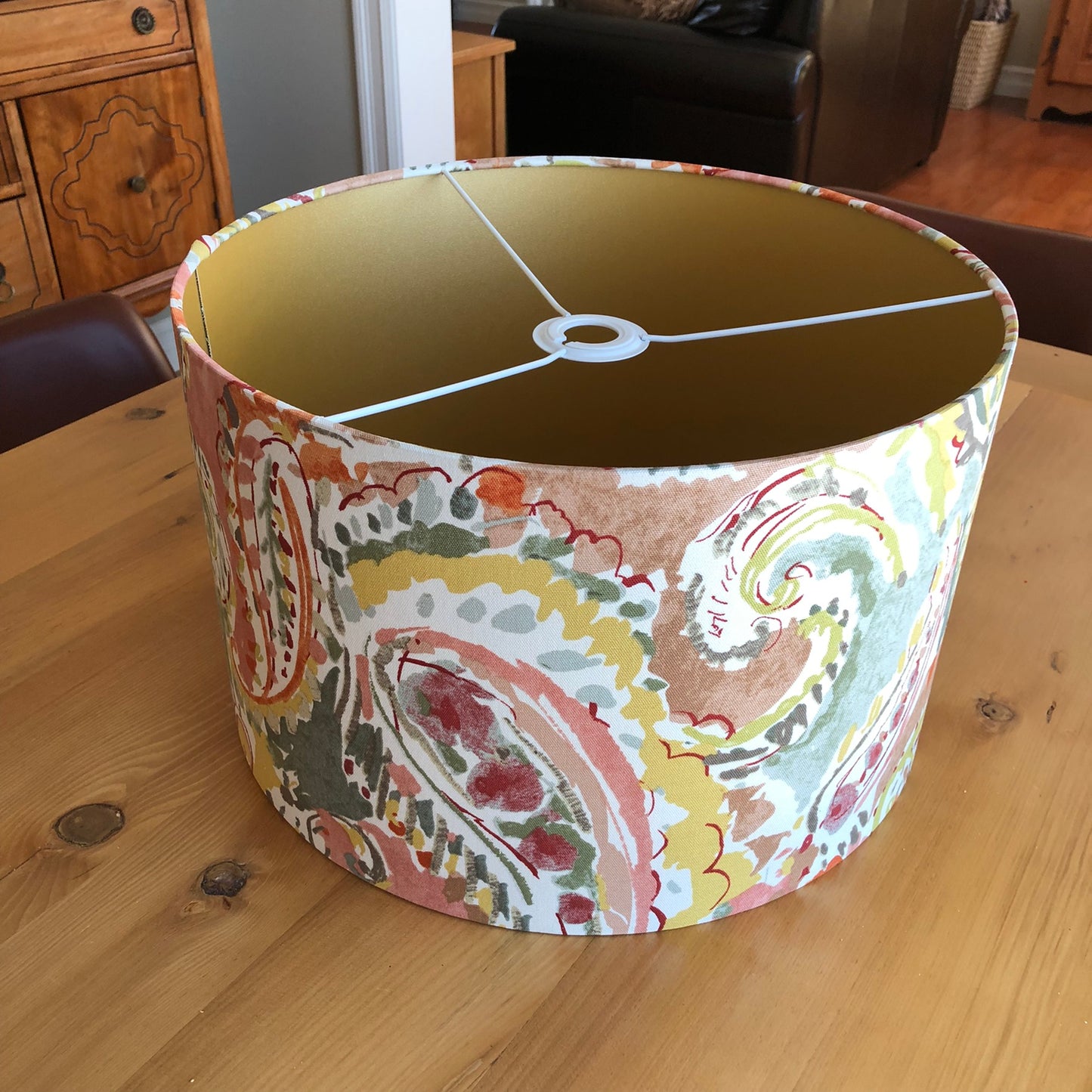 Summer Paisley Fabric Lampshade