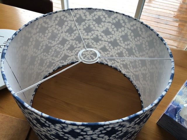 Nautical Tie Dye Fabric Lampshade